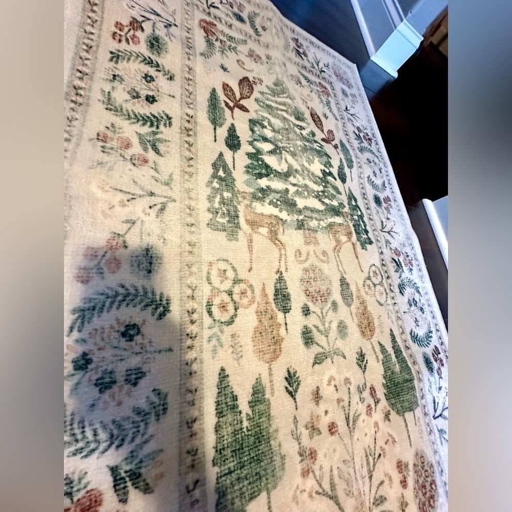 SOLD OUT Ruggable Juniper Runner Rug 2.5x12 Washable Botanical - Picture 10 of 16
